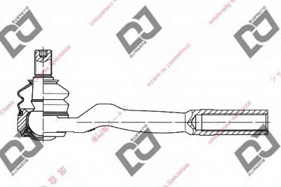 DJ PARTS de1098 -  Наконечник поперечной рулевой тяги
